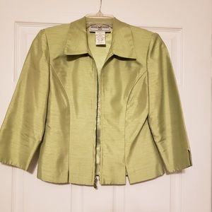 Sz 4P lime green zip up jacket